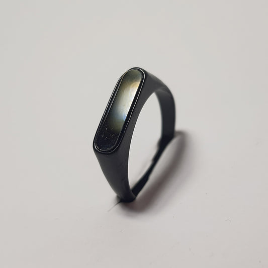 Onyx-Style Steel Ring